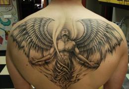 Tetovaža anđela.  Fotografija i značenje
