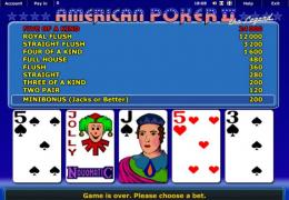 How to play American joker poker - game description