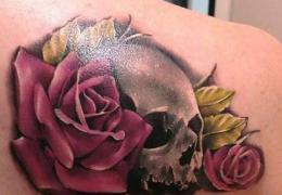 Tetovaža lubanje: značenje tetovaže, 94 fotografije, skice